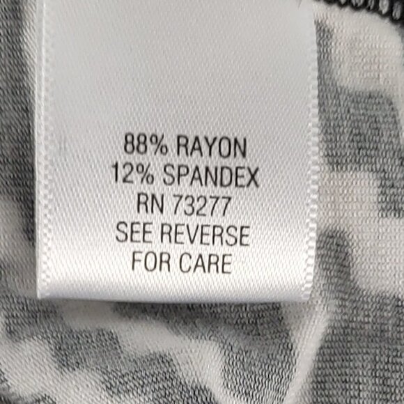 Apt. 9 Womens Geometric Black, White Sheath Midi Dress (has some stretch) Sz M - Picture 10 of 11